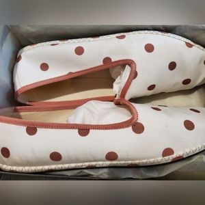 J.crew polka dot canvas loafers